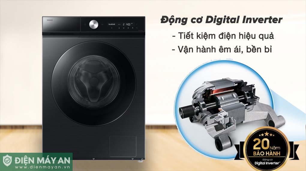 Máy Giặt Samsung Inverter 12 Kg WW12CB944DGBSV